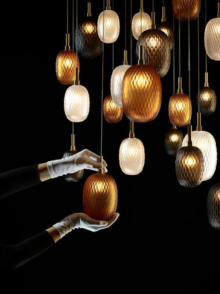 Chromatic Gem Drop Chandelier-Neutral Decor