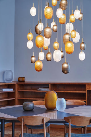 Chromatic Gem Drop Chandelier-Neutral Decor