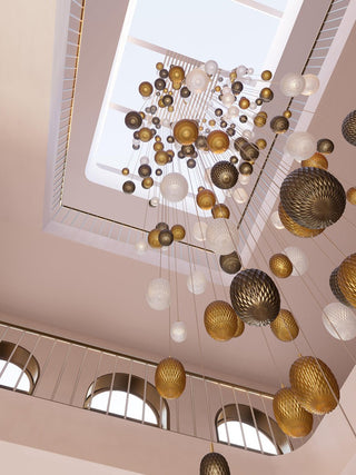 Chromatic Gem Drop Chandelier-Neutral Decor