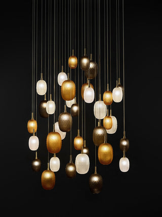 Chromatic Gem Drop Chandelier-Neutral Decor