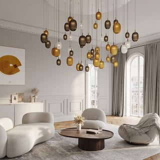 Chromatic Gem Drop Chandelier-Neutral Decor