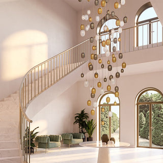 Chromatic Gem Drop Chandelier-Neutral Decor
