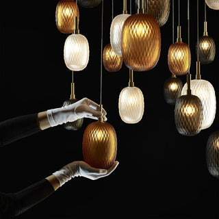 Chromatic Gem Drop Chandelier-Neutral Decor
