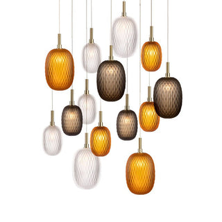 Chromatic Gem Drop Chandelier-Neutral Decor