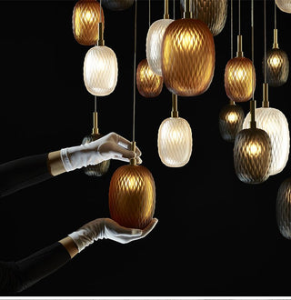 Chromatic Gem Drop Chandelier-Neutral Decor