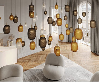 Chromatic Gem Drop Chandelier-Neutral Decor