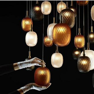 Chromatic Gem Drop Chandelier-Neutral Decor