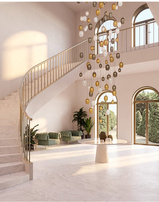 Chromatic Gem Drop Chandelier-Neutral Decor