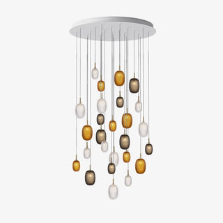 Chromatic Gem Drop Chandelier-Neutral Decor