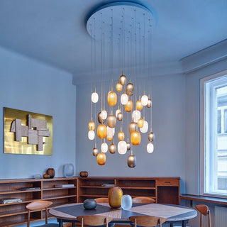 Chromatic Gem Drop Chandelier-Neutral Decor