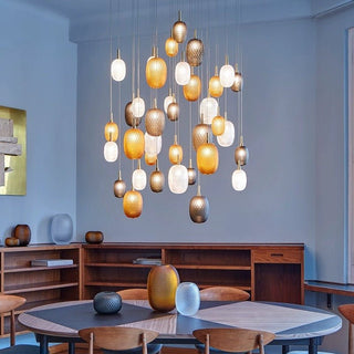 Chromatic Gem Drop Chandelier-Neutral Decor