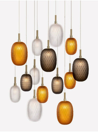 Chromatic Gem Drop Chandelier-Neutral Decor