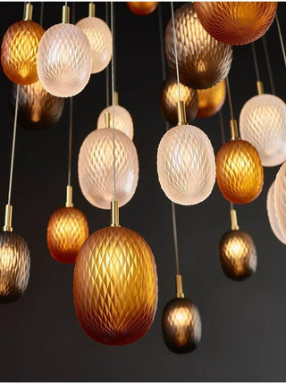 Chromatic Gem Drop Chandelier-Neutral Decor