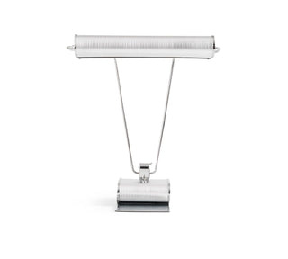 Chrome Coiled Wire Desk Lamp-Neutral Decor