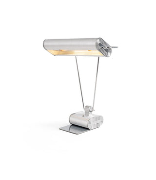 Chrome Coiled Wire Desk Lamp-Neutral Decor