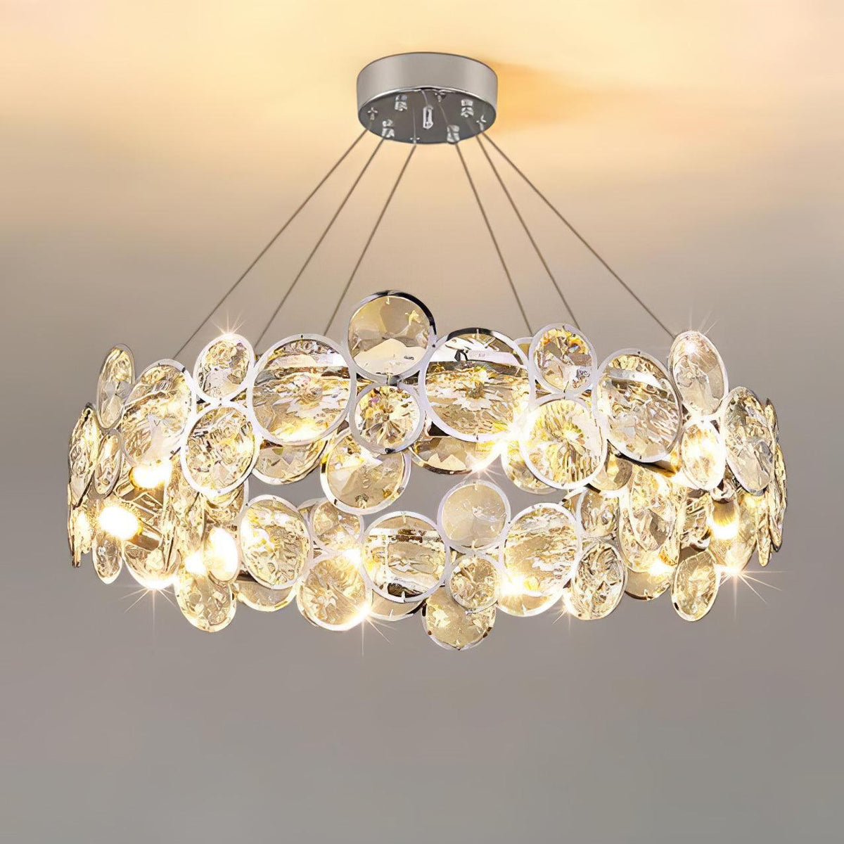 Casaria Lustre Rond Postmoderne Luxe