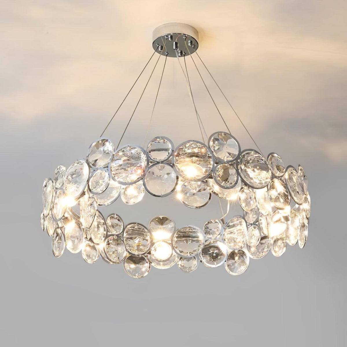 Casaria Lustre Rond Postmoderne Luxe
