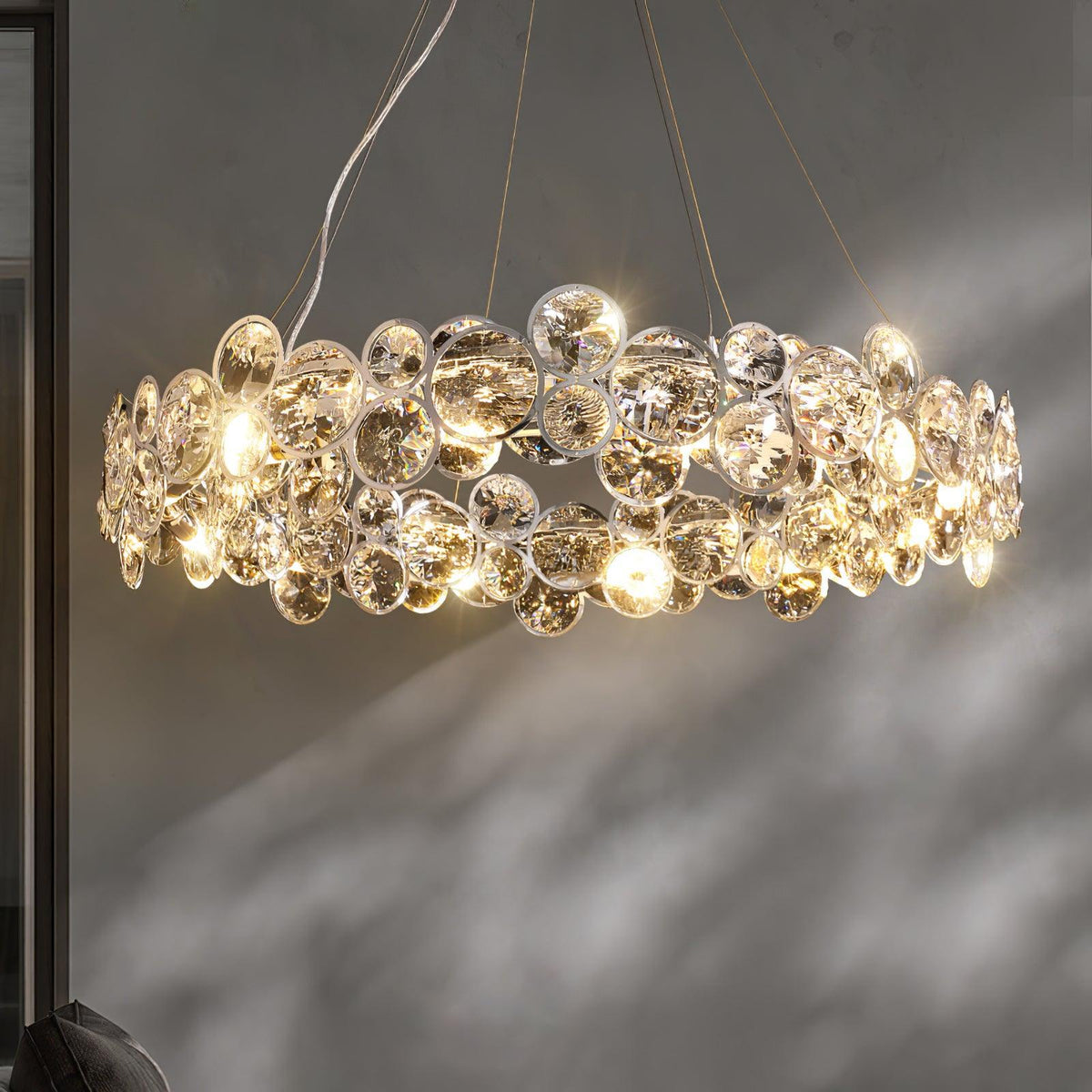 Casaria Lustre Rond Postmoderne Luxe