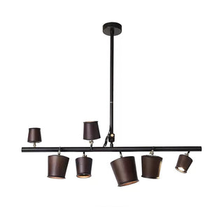 Avelira Suspension Linéaire Globe Bois Rustique