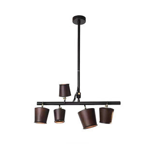 Avelira Suspension Linéaire Globe Bois Rustique