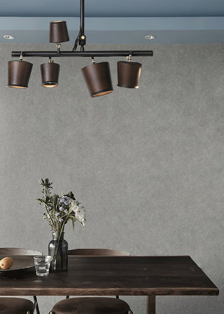 Avelira Suspension Linéaire Globe Bois Rustique