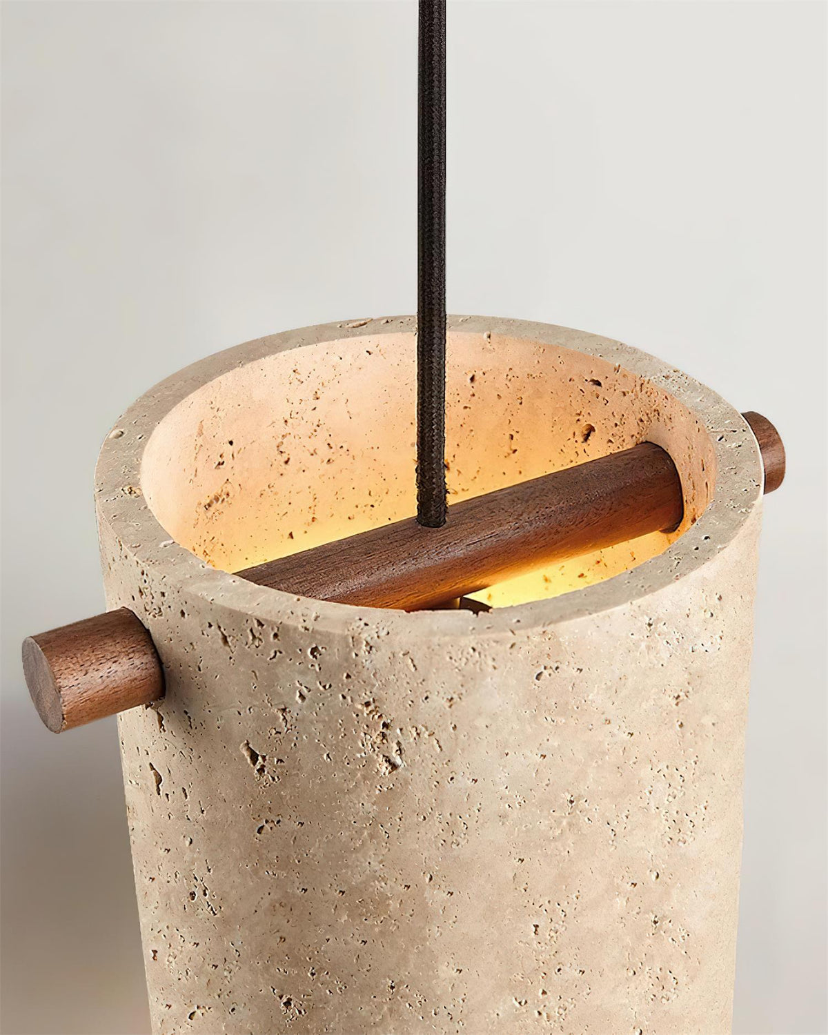 Gavilo Travertine Pendant Lamp-Neutral Decor