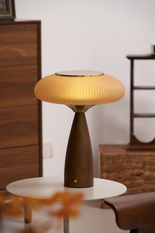 Syleena Lampe de Table en Bois Scandinave