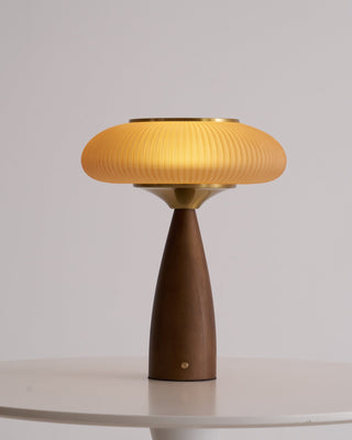 Syleena Lampe de Table en Bois Scandinave
