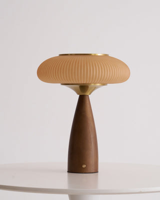Syleena Lampe de Table en Bois Scandinave