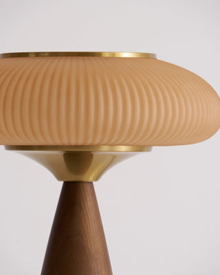 Syleena Lampe de Table en Bois Scandinave