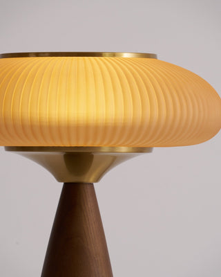 Syleena Lampe de Table en Bois Scandinave