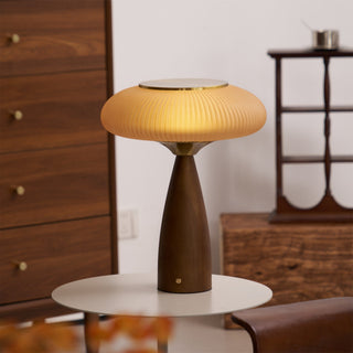 Syleena Lampe de Table en Bois Scandinave