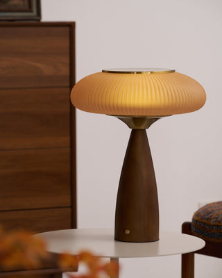 Syleena Lampe de Table en Bois Scandinave