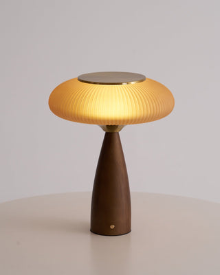 Syleena Lampe de Table en Bois Scandinave