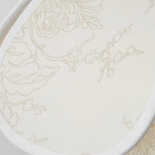 Yuki Applique Murale Florale en Bois et Tissu