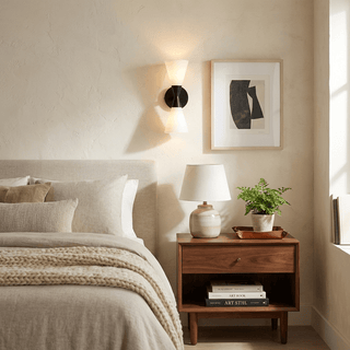 Cinch Double Cone Wall Sconce-Neutral Decor