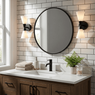 Cinch Double Cone Wall Sconce-Neutral Decor