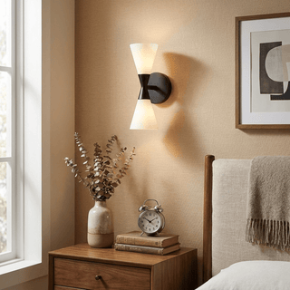 Cinch Double Cone Wall Sconce-Neutral Decor