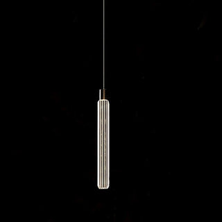 Solara Lampe à suspension en cristal cylindrique Cipher contemporaine