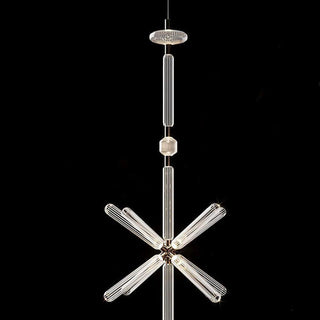 Solara Lampe à suspension en cristal cylindrique Cipher contemporaine