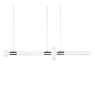 Solara Lampe à suspension en cristal cylindrique Cipher contemporaine