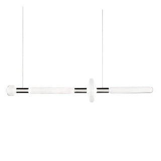 Solara Lampe à suspension en cristal cylindrique Cipher contemporaine