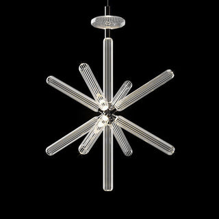 Solara Lampe à suspension en cristal cylindrique Cipher contemporaine