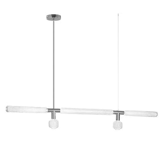 Solara Lampe à suspension en cristal cylindrique Cipher contemporaine