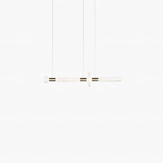 Solara Lampe à suspension en cristal cylindrique Cipher contemporaine