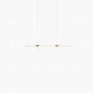 Solara Lampe à suspension en cristal cylindrique Cipher contemporaine