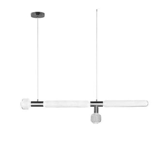 Solara Lampe à suspension en cristal cylindrique Cipher contemporaine