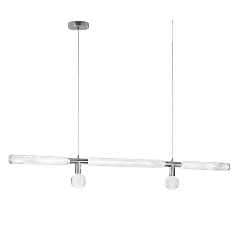 Torilia Lampe à suspension en cristal cylindrique Cipher contemporaine