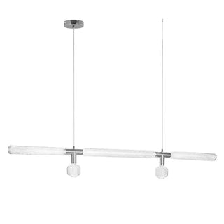 Solara Lampe à suspension en cristal cylindrique Cipher contemporaine