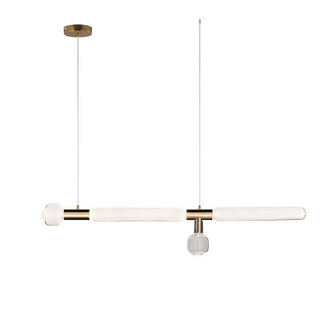 Solara Lampe à suspension en cristal cylindrique Cipher contemporaine